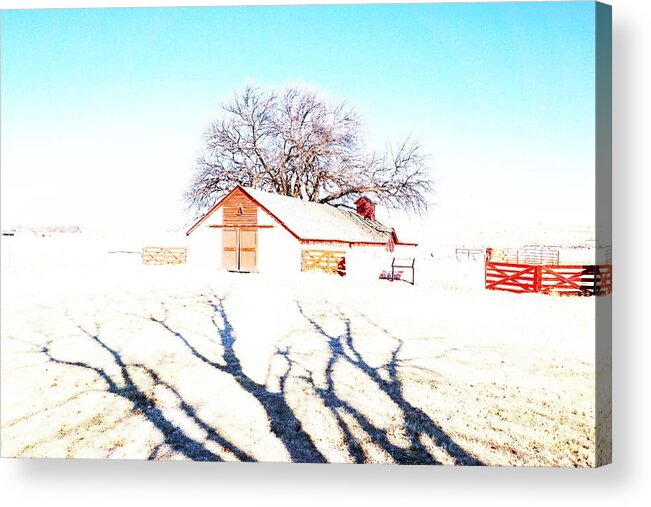 Ranch Acrylic Print featuring the photograph Cottonwood Ranch, Kansas by Merle Grenz