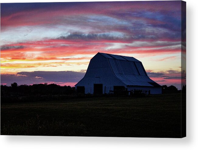 Country Sunset Acrylic Print featuring the photograph Country Sunset by Cricket Hackmann