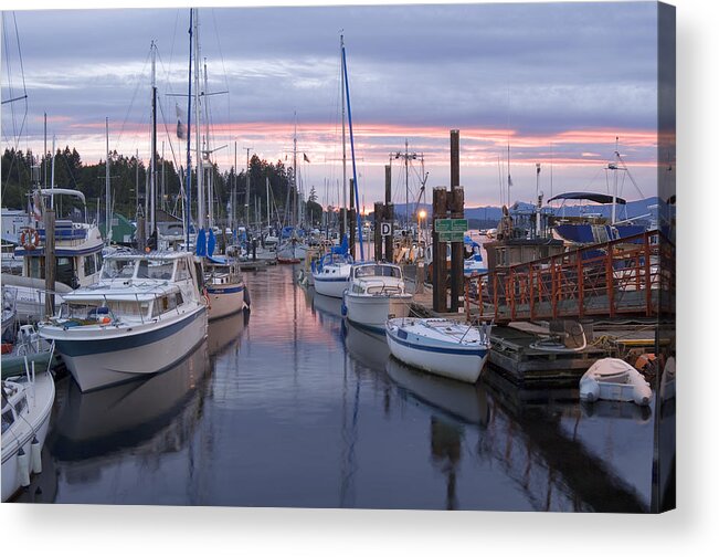 Transportation Acrylic Print featuring the photograph Cowichan Bay Boats by Kevin Oke