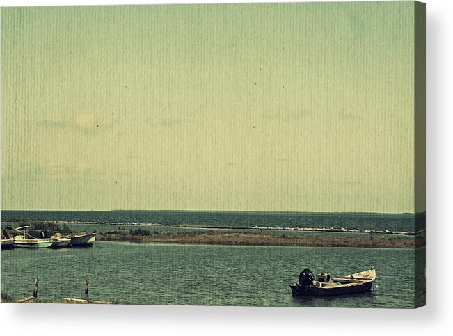 Appalachicola Acrylic Print featuring the photograph Crab Boats by Laurie Perry