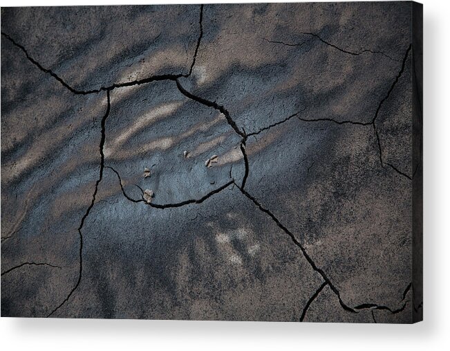 Mud Acrylic Print featuring the photograph Cracked Crust by Deborah Hughes