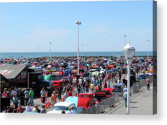 Cruisers Acrylic Print featuring the photograph Cruisin OC 2016 at Hugh T Cropper Inlet Parking Lot by Robert Banach