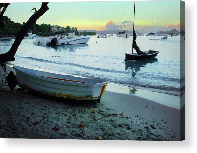 Alabama Photographer Acrylic Print featuring the digital art Cruz Bay Morning by Michael Thomas