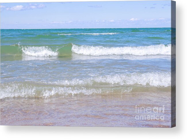 Wave Acrylic Print featuring the photograph Crystal Clear Water by Charline Xia
