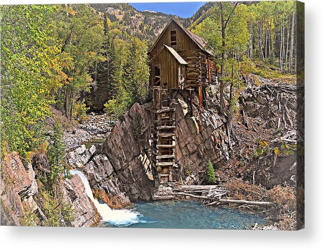 Mill Acrylic Print featuring the photograph Crystal Mill 5 by Marty Koch