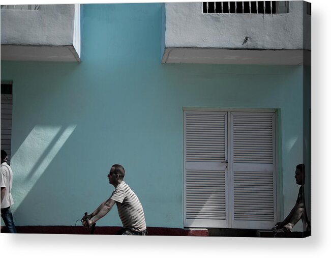 Cuban Street Life Acrylic Print featuring the photograph Cuba #6 by David Chasey