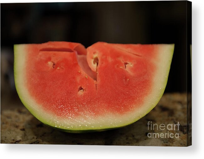 Watermelon Acrylic Print featuring the photograph Cure for a Hot Summer Day by Dale Powell