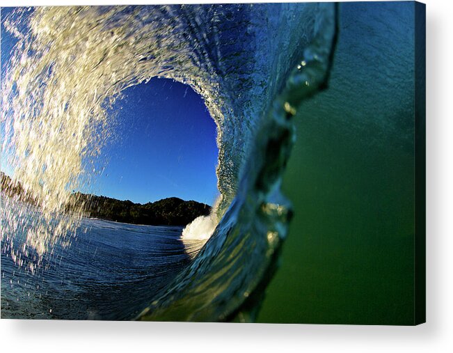 Surfing Acrylic Print featuring the photograph Curl by Nik West