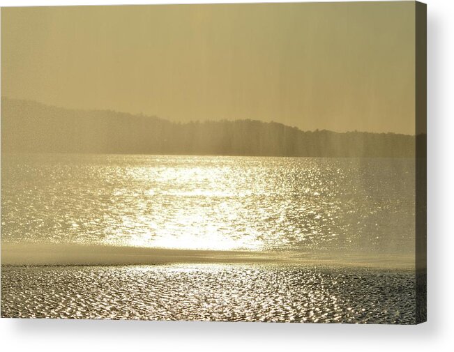 Abstract Acrylic Print featuring the photograph Curtain Of Water by Lyle Crump