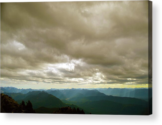  Acrylic Print featuring the photograph Dark Mountains Too by Brian O'Kelly