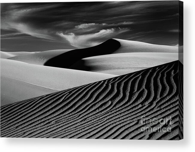 Oceano Dunes Acrylic Print featuring the photograph Dark Shadows In The Dunes by Mimi Ditchie