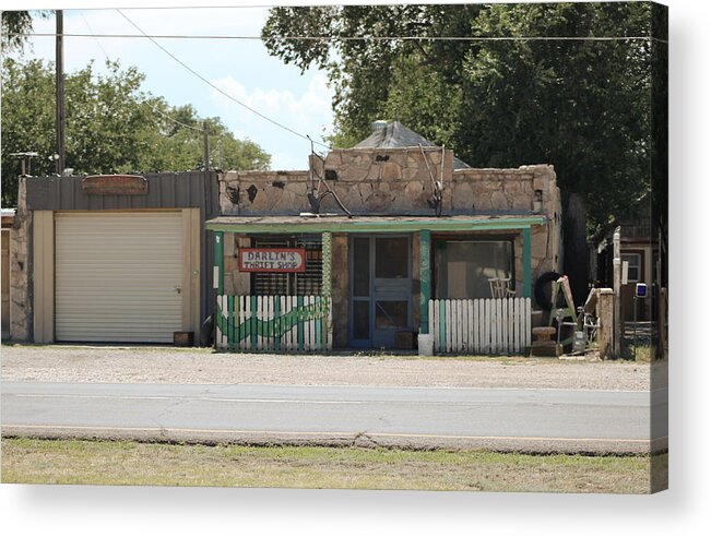 New Mexico Acrylic Print featuring the photograph Darlin's Thrift Shop by Colleen Cornelius