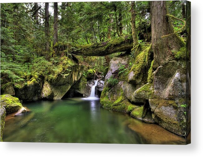 Hdr Acrylic Print featuring the photograph Deception Creek by Brad Granger