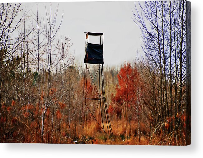 Deer Stand Acrylic Print featuring the photograph Deer Stand 1 by Gina O'Brien