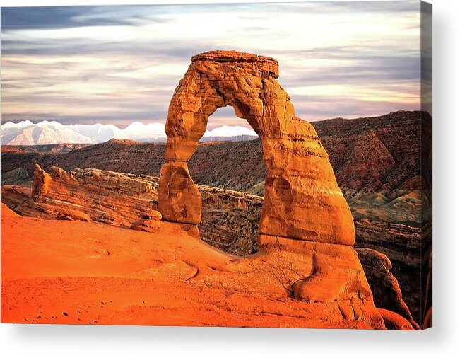 Delicate Arch Acrylic Print featuring the photograph Delicate Arch by Mike Stephens