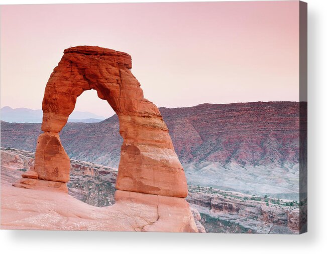 Delicate Arch Acrylic Print featuring the photograph Delicate Arch Sunset 2 by Nicholas Blackwell