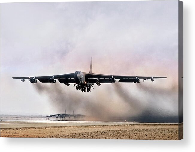 Aviation Acrylic Print featuring the digital art Desert Storm Delivery by Peter Chilelli
