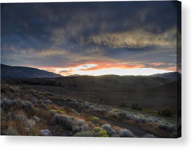 Reno Acrylic Print featuring the photograph Desert Sunset by Rick Mosher