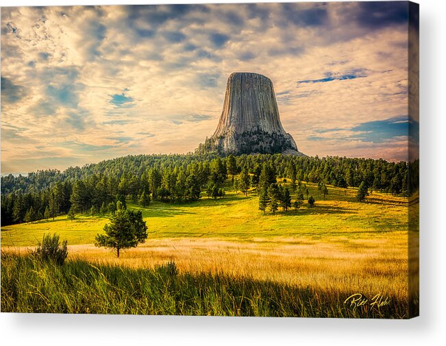 National Park Acrylic Print featuring the photograph Devil's Tower - the Other Side by Rikk Flohr