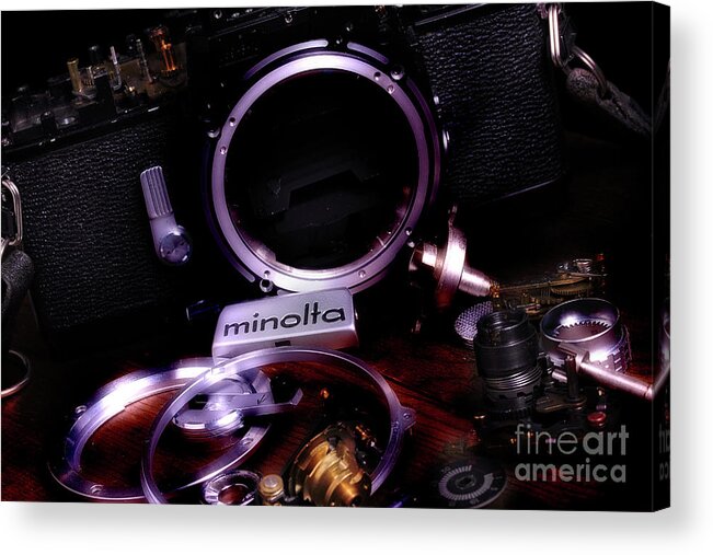 Minolta Acrylic Print featuring the photograph Disassembly by Mike Eingle