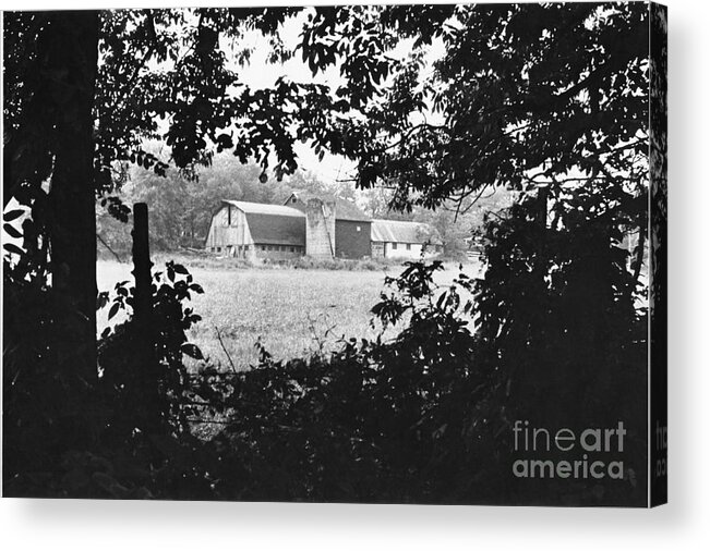 Landscape With Farm Acrylic Print featuring the photograph Distant Farm by Kathryn Donatelli