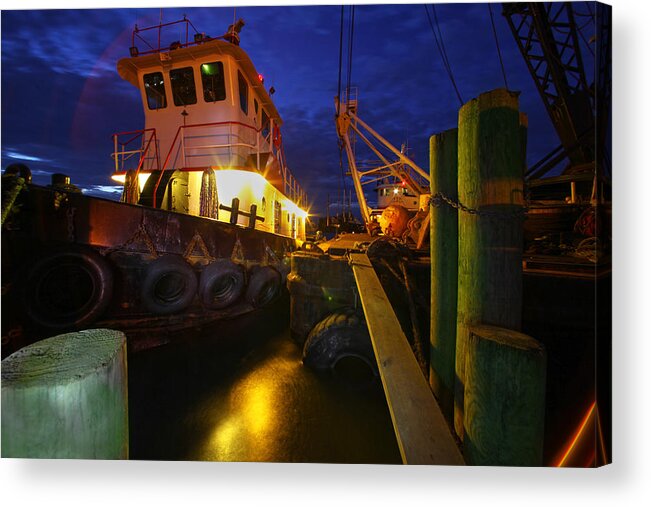 Dock Acrylic Print featuring the photograph Dock Side by Robert Och