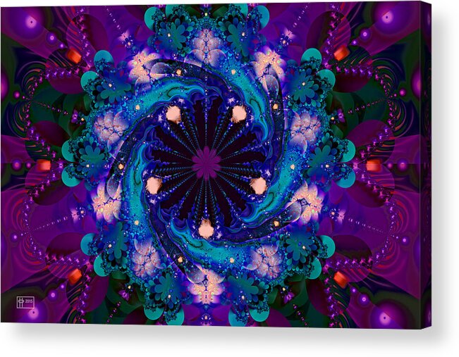 Modern Art Acrylic Print featuring the digital art Dog Star Cluster by Jim Pavelle