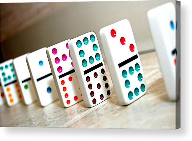 Dominos Acrylic Print featuring the photograph Dominos by Jackie Russo