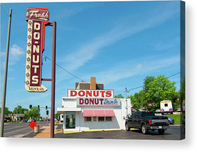 Missouri Acrylic Print featuring the photograph Donut Drive In by Steve Stuller