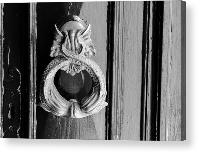 Ancient Acrylic Print featuring the photograph Door Knobs of the world 39 by Sotiris Filippou