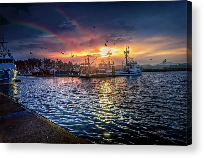 Rainbow Acrylic Print featuring the photograph Double Rainbow by Bill Posner