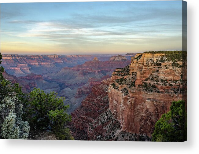 Grand Canyon Acrylic Print featuring the photograph Down canyon by Gaelyn Olmsted