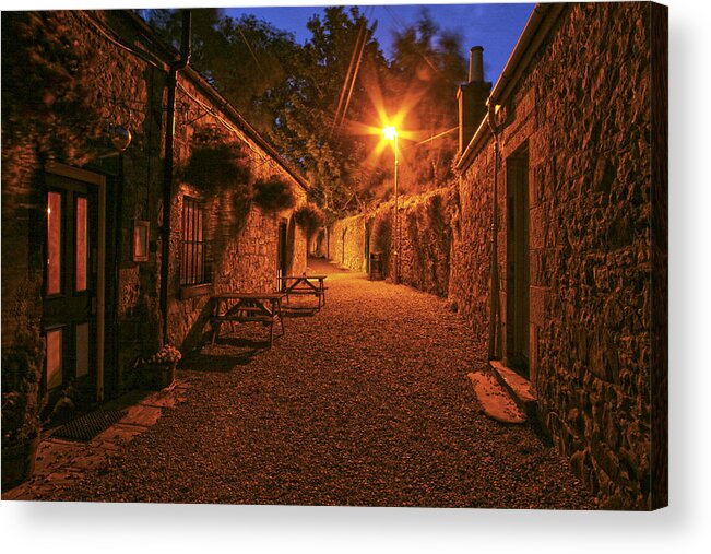Alley Acrylic Print featuring the photograph Down the Alley by Robert Och