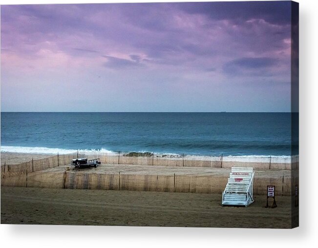 Beach Acrylic Print featuring the photograph Down the Shore by Gary E Snyder