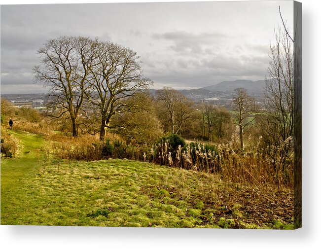 Nature Reserve Acrylic Print featuring the photograph Down the slope. by Elena Perelman