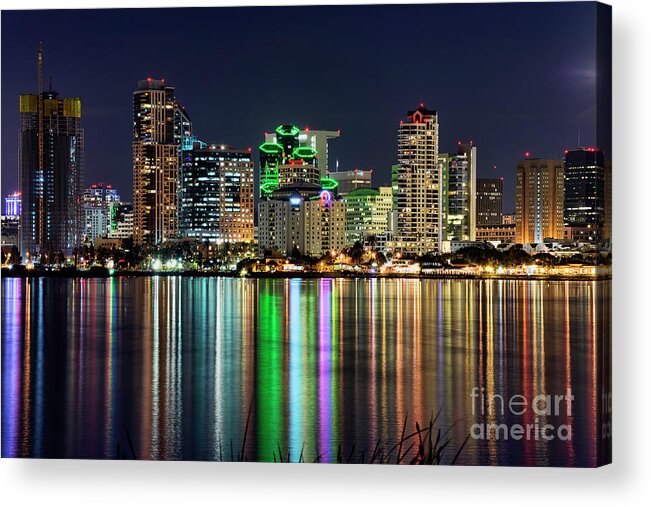 Downtown Acrylic Print featuring the photograph Downtown San Diego by Eddie Yerkish