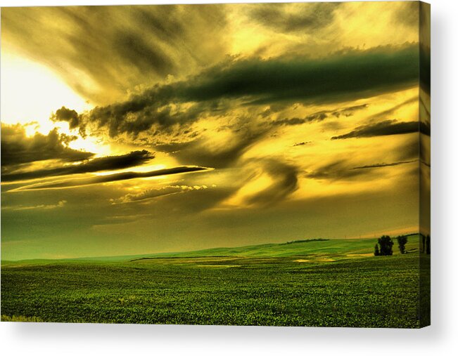 Landsape Acrylic Print featuring the photograph Dramatic landscape by Jeff Swan