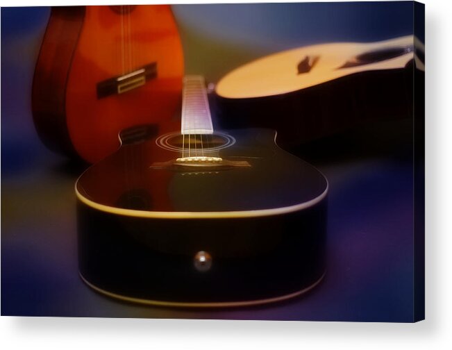 Guitar Acrylic Print featuring the photograph Dreaming by Ricardo Dominguez