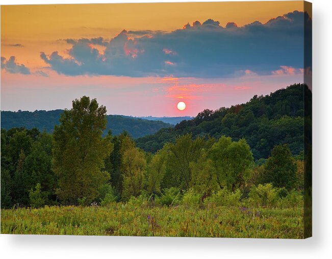 5dii Acrylic Print featuring the photograph Driftless Sunset by Mark Mille