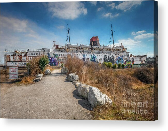 Duke Of Lancaster Acrylic Print featuring the photograph Duke of Lancaster Graffiti by Adrian Evans