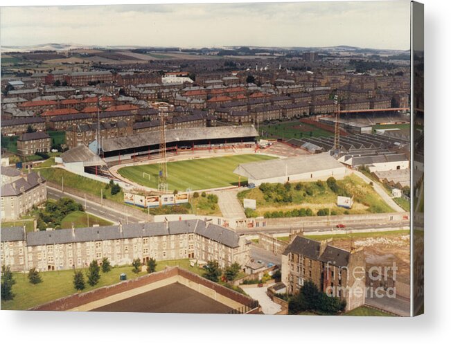  Acrylic Print featuring the photograph Dundee FC - Dens Park - Aerial View 1 - Leitch - August 1988 by Legendary Football Grounds