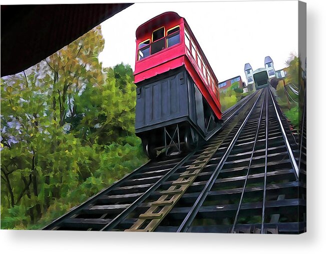 Usa Acrylic Print featuring the photograph Duquesne Incline by Dennis Cox