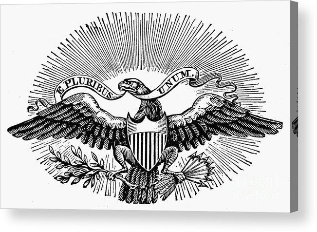 19th Century Acrylic Print featuring the photograph EAGLE, 19th CENTURY by Granger