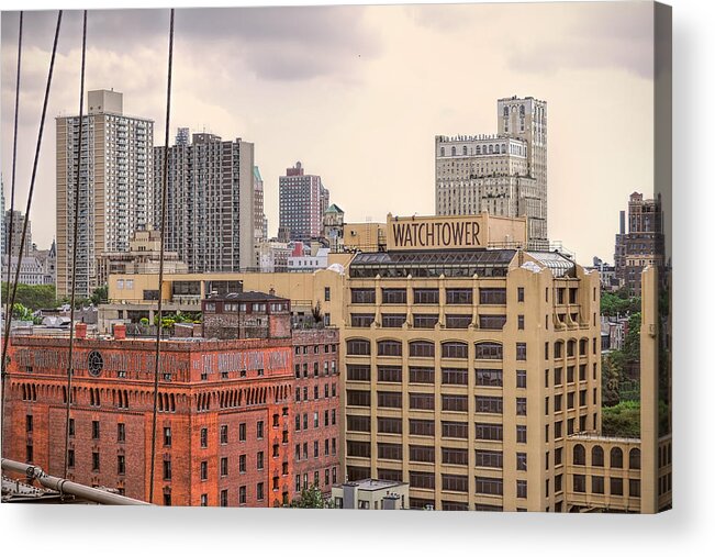 Wright Acrylic Print featuring the photograph Eagle Warehouse - Brooklyn by Paulette B Wright
