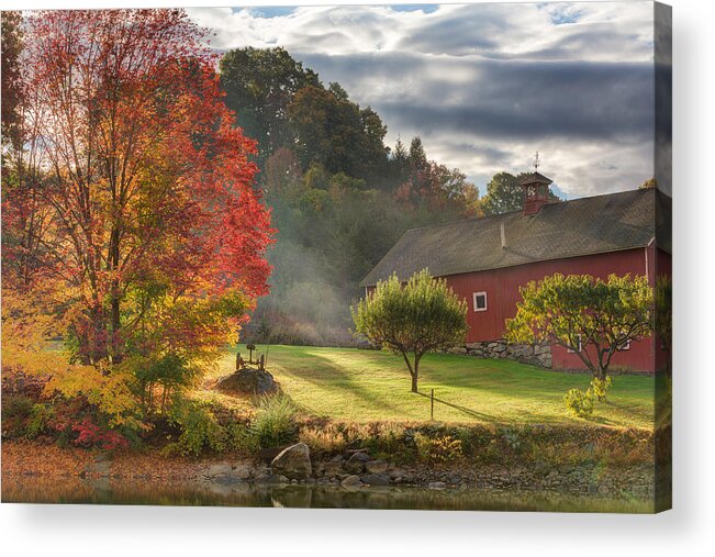 Rural America Acrylic Print featuring the photograph Early Autumn Morning by Bill Wakeley