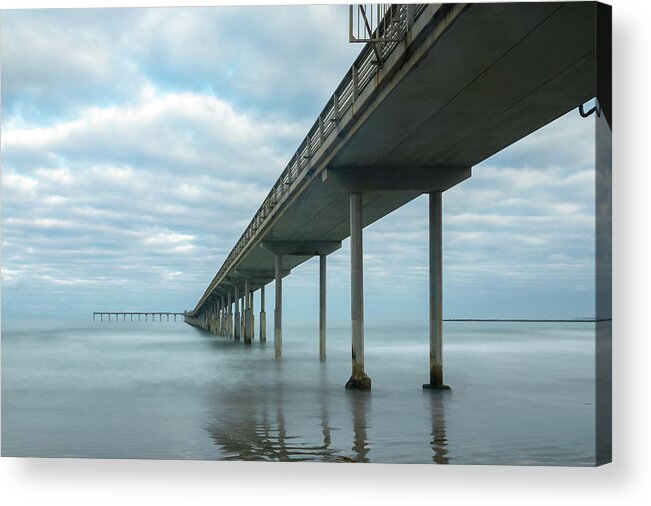 2017 Acrylic Print featuring the photograph Early Morning by the Ocean Beach Pier by James Sage