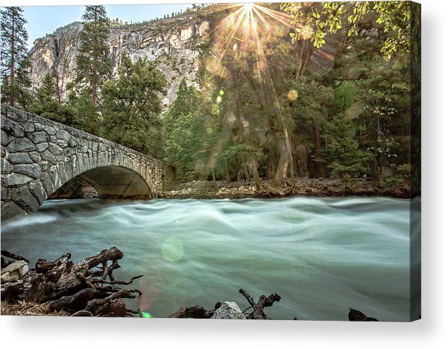 Yosemite Acrylic Print featuring the photograph Early Morning on the Merced River by Ryan Weddle