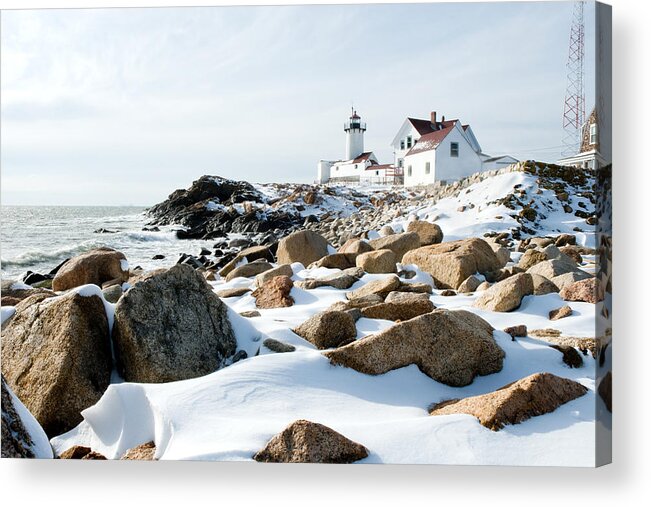 Gloucester Acrylic Print featuring the photograph Eastern Point Light II by Greg Fortier