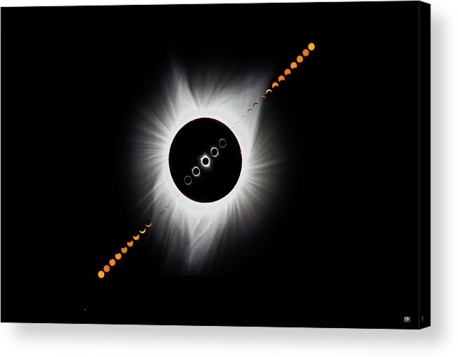 Eclipse Acrylic Print featuring the photograph Eclipse Montage 2017 by John Meader