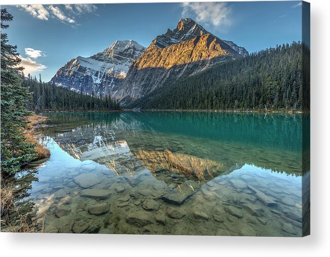 Canada Acrylic Print featuring the photograph Edith Cavell Sunrise by Pierre Leclerc Photography